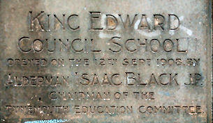 King Edward's School 'opening' stone