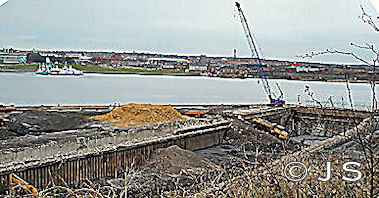 Closed off and being filled