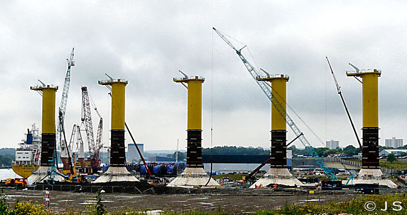 Turbines in dock