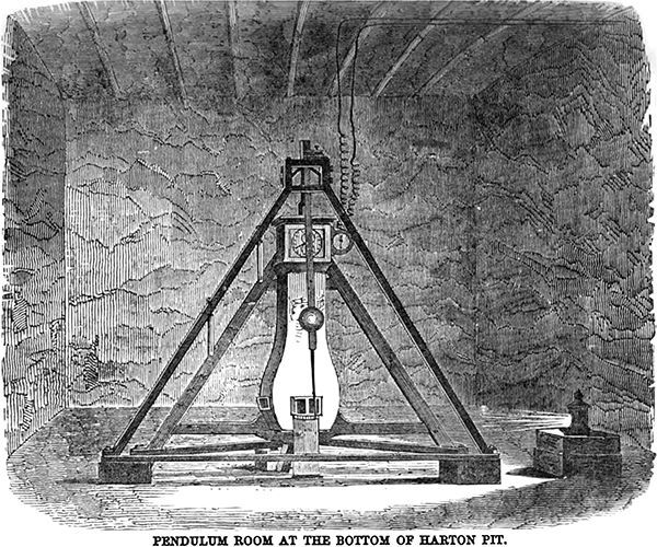 photo of harton mine pendulum experiment machine